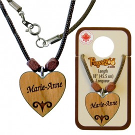 PENDENTIF, COEUR AVEC PRÉNOM