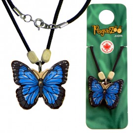 PENDENTIF - PAPILLON BLEU