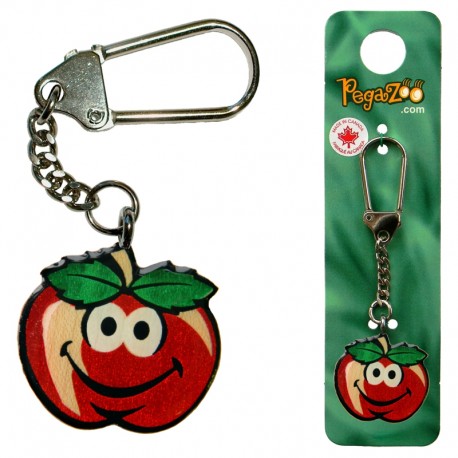 KEY CHAIN - SMILEY APPLE