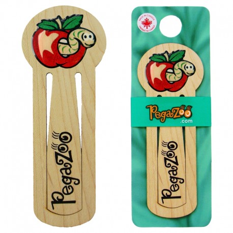 BOOKMARK -WORM IN APPLE